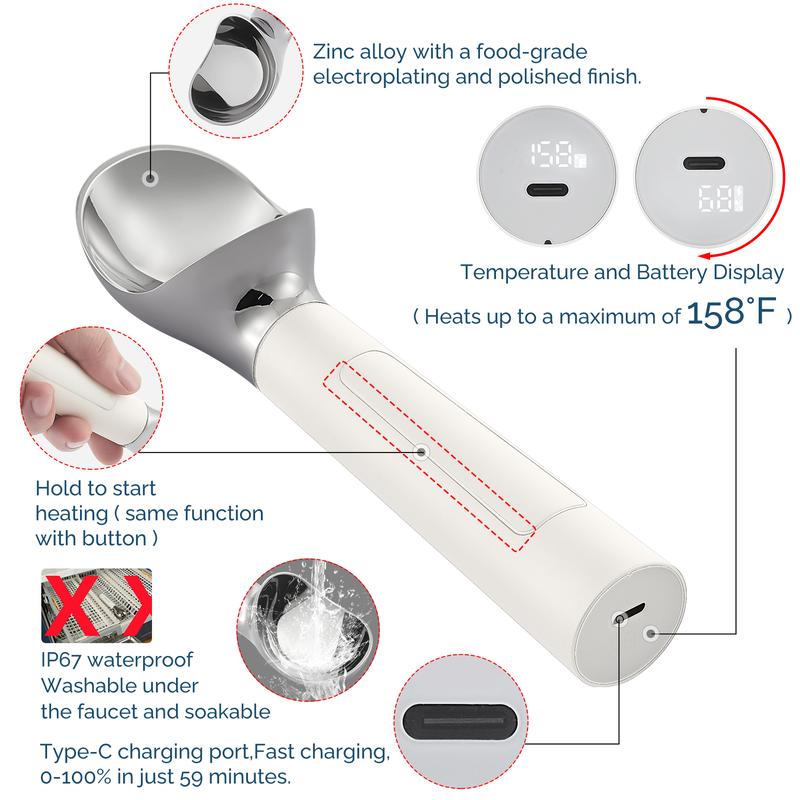 Heated Ice Cream Scooper