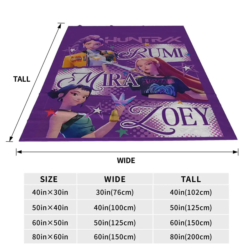 K-Pop Demon Hunters Blanket