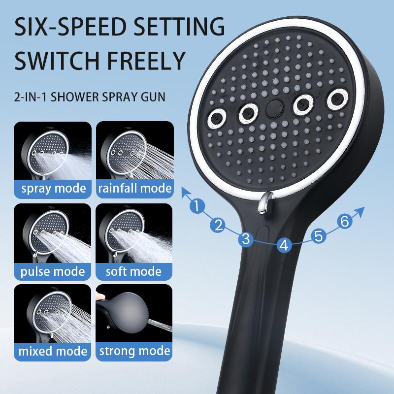 HydraJet™ 6-Mode Pressure Shower Head