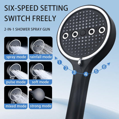 HydraJet™ 6-Mode Pressure Shower Head
