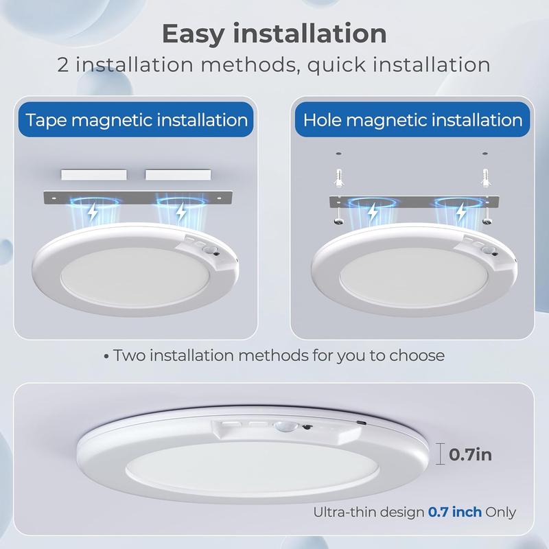 MotionSense™ Snap-On Rechargeable Ceiling Light