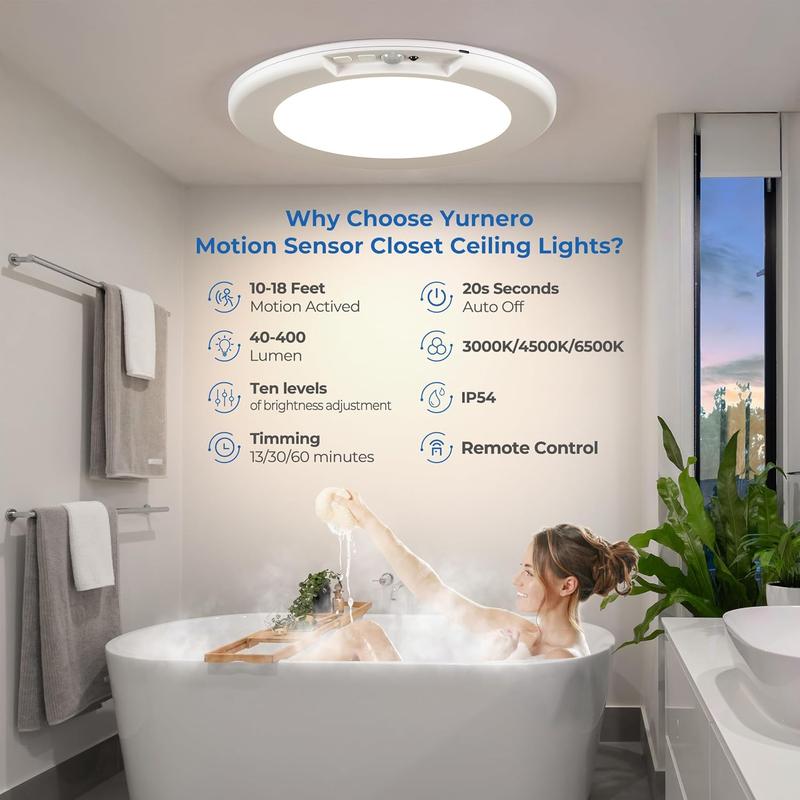 MotionSense™ Snap-On Rechargeable Ceiling Light