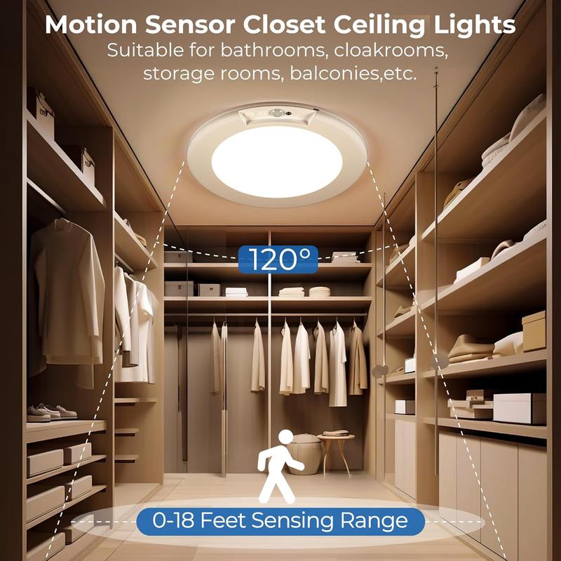 MotionSense™ Snap-On Rechargeable Ceiling Light