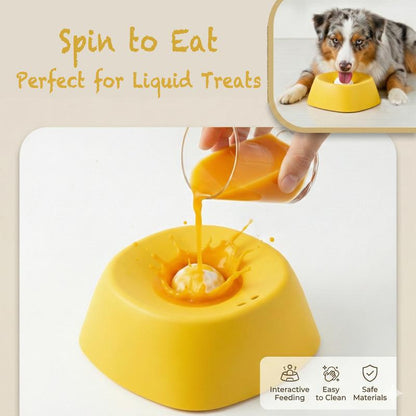 Spin-to-Eat Slow Feeder Bowl
