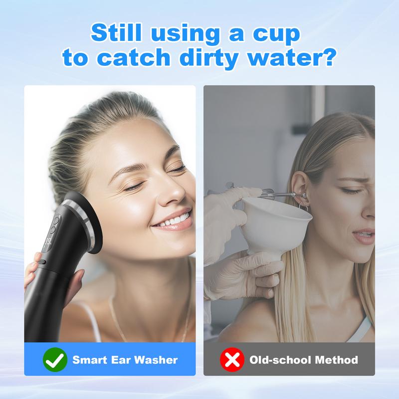 Electric Ear Irrigation System 4 Pressure Settings • 2-in-1 Water Tank • Rechargeable