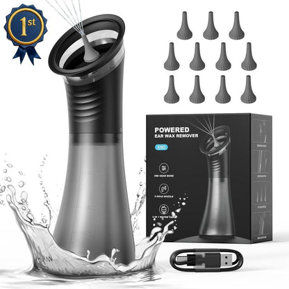 Electric Ear Irrigation System 4 Pressure Settings • 2-in-1 Water Tank • Rechargeable