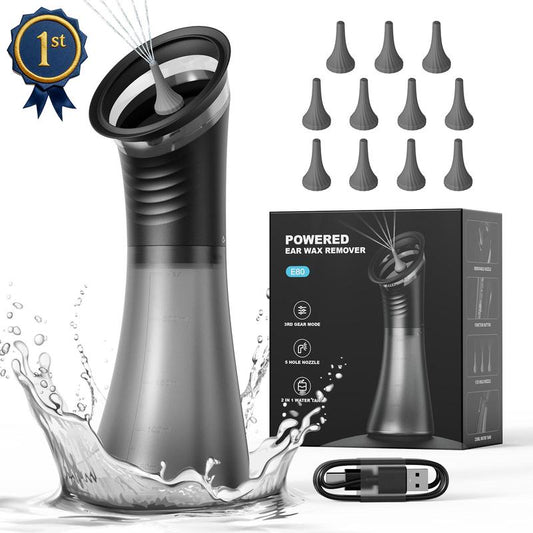 Electric Ear Irrigation System 4 Pressure Settings • 2-in-1 Water Tank • Rechargeable