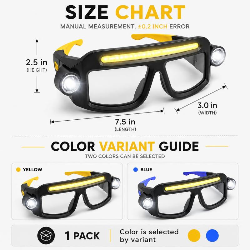 BeamSight Rechargeable LED Headlamp Glasses