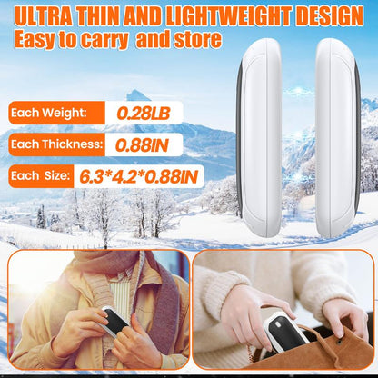 SnapWarm Magnetic Hand Warmers – 2 Pack