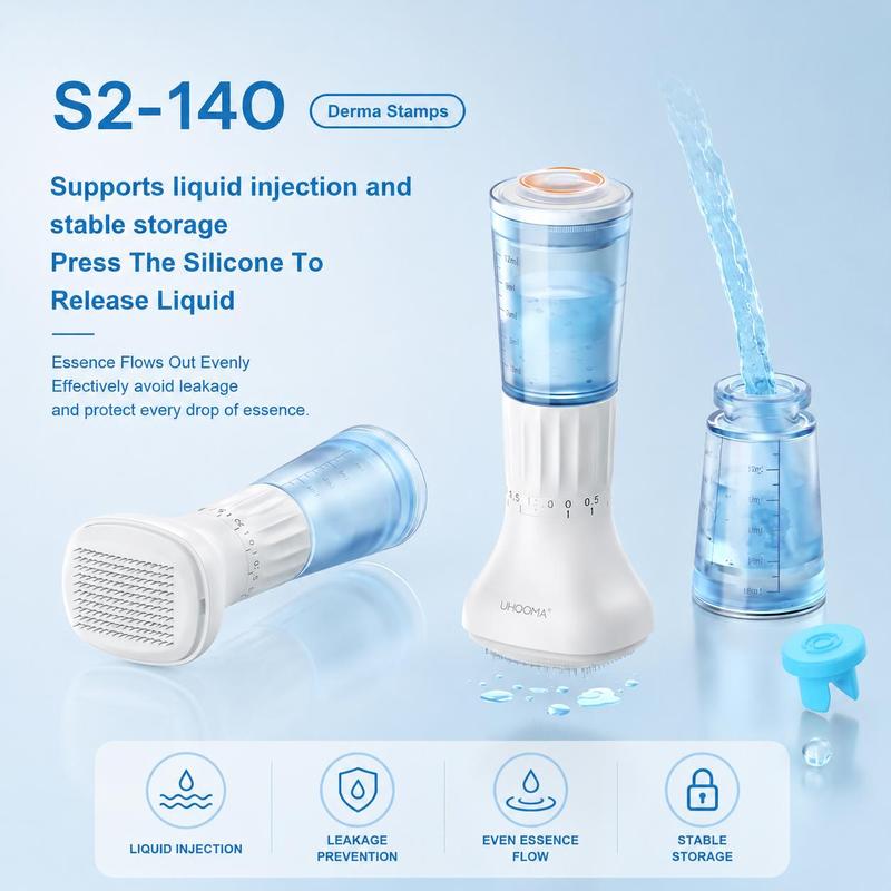 Hydra Derma Stamp™ Adjustable 0.25mm • 140-Pin • Built-In Serum Applicator