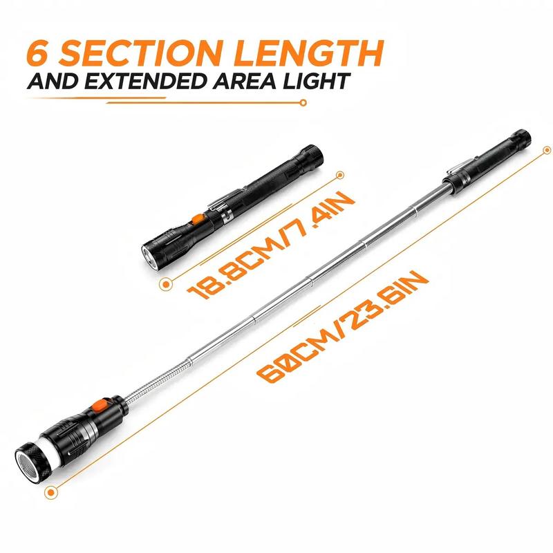 Extendable Magnetic Pickup Tool with LED