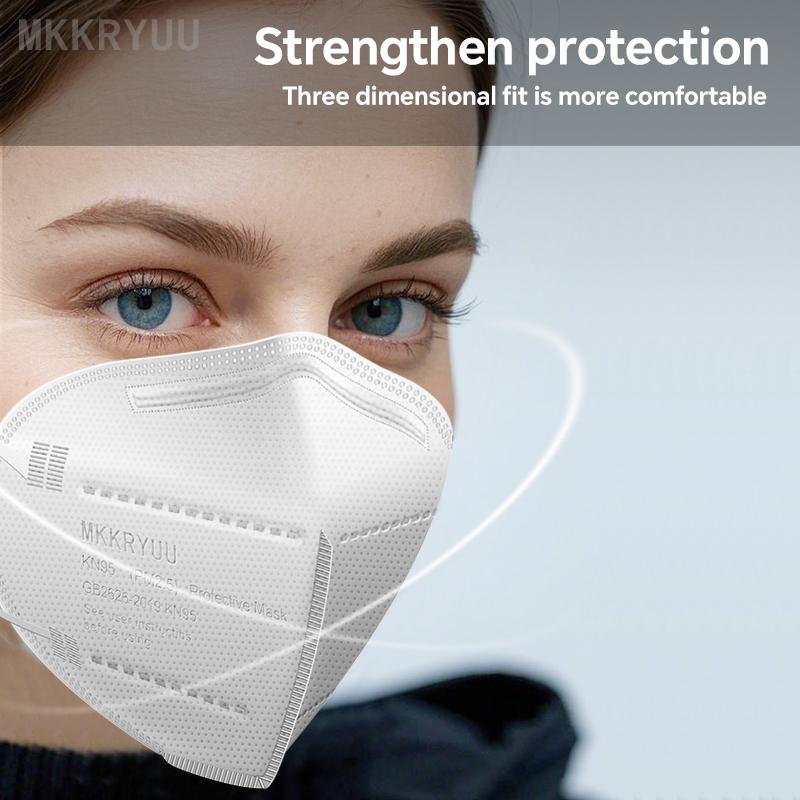 5-Layer KN95 Protective Masks (50 Pieces) – Breathable Comfort & High Filtration