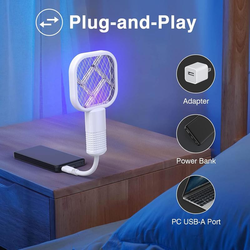 BuzzGuard™ Mini Zapper Portable • USB-Powered • 2-in-1 UV Mosquito Killer
