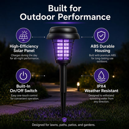 2-in-1 Solar Mosquito Zapper Pathway Light