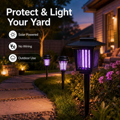 2-in-1 Solar Mosquito Zapper Pathway Light