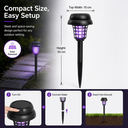 2-in-1 Solar Mosquito Zapper Pathway Light
