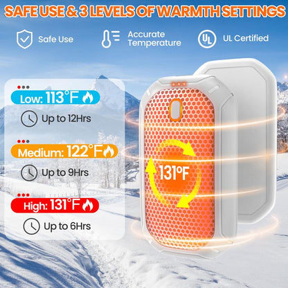 SnapWarm Magnetic Hand Warmers – 2 Pack