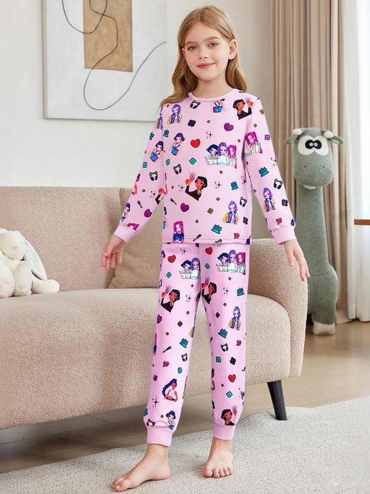 Kids K-Pop Demon Hunters Long-Sleeve Pajamas