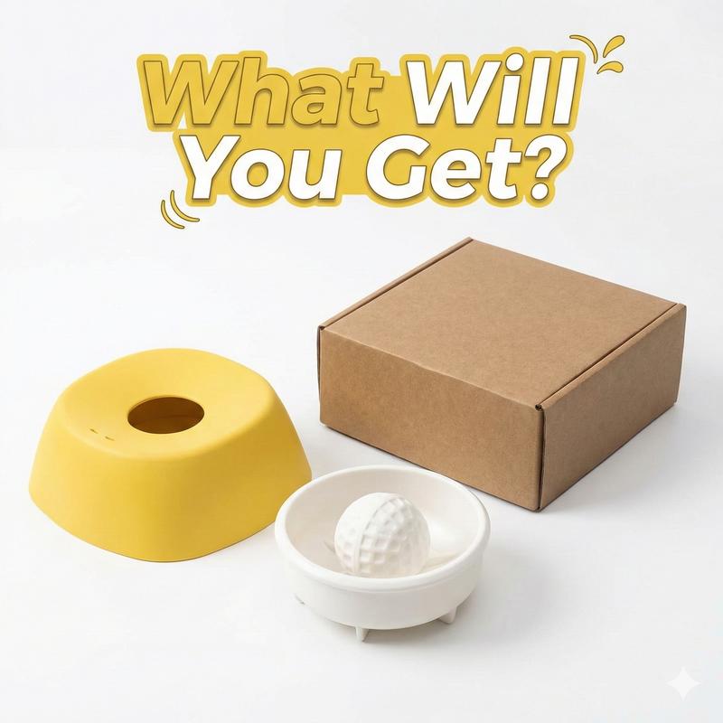 Spin-to-Eat Slow Feeder Bowl