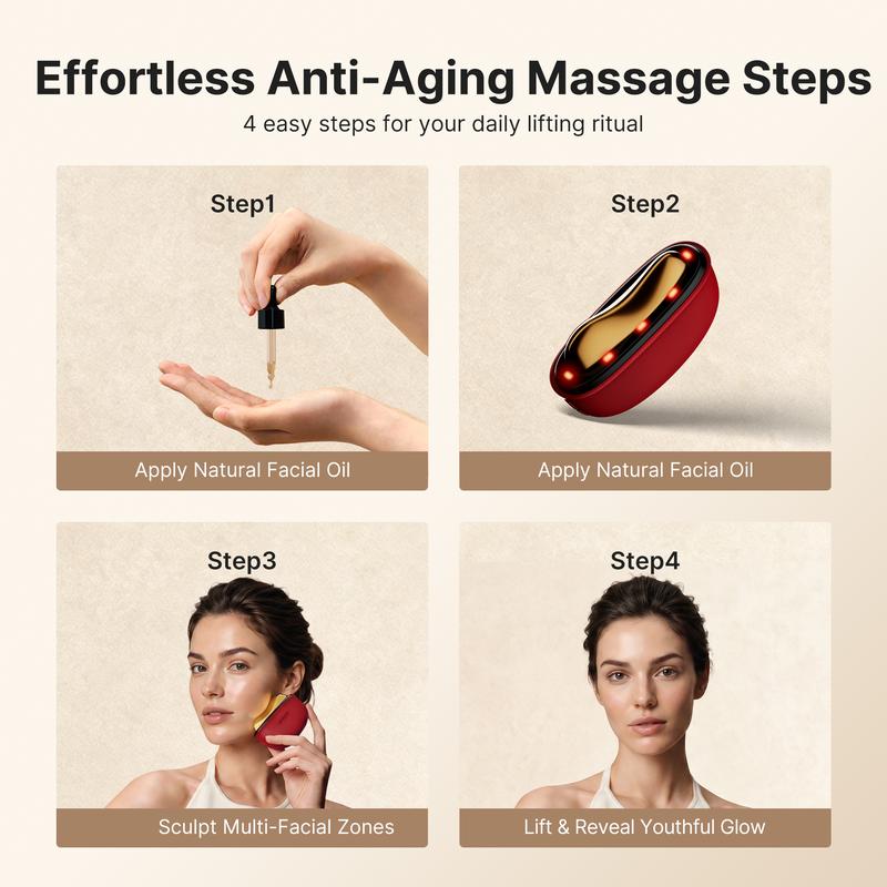 Red Light Gua Sha™ Heated • Sculpting • Facial Massage