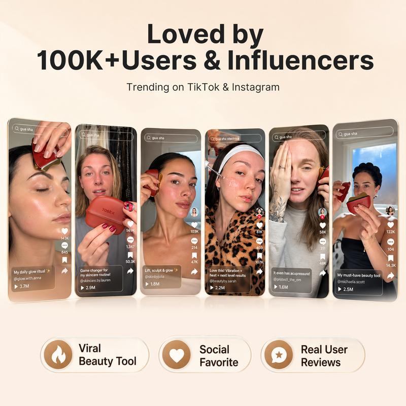 Red Light Gua Sha™ Heated • Sculpting • Facial Massage