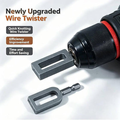 Heavy-Duty Rebar Tie Wire Twister Drill Attachment