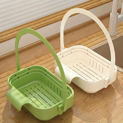 DrainNest™ Foldable Hanging Colander